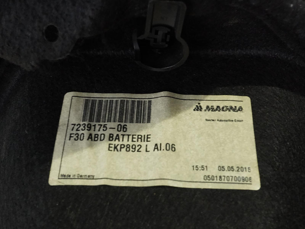 2012 - 2018 Bmw 3 Series F30 Carpet Trim Cover Panel Trunk Rear Left Right OEM