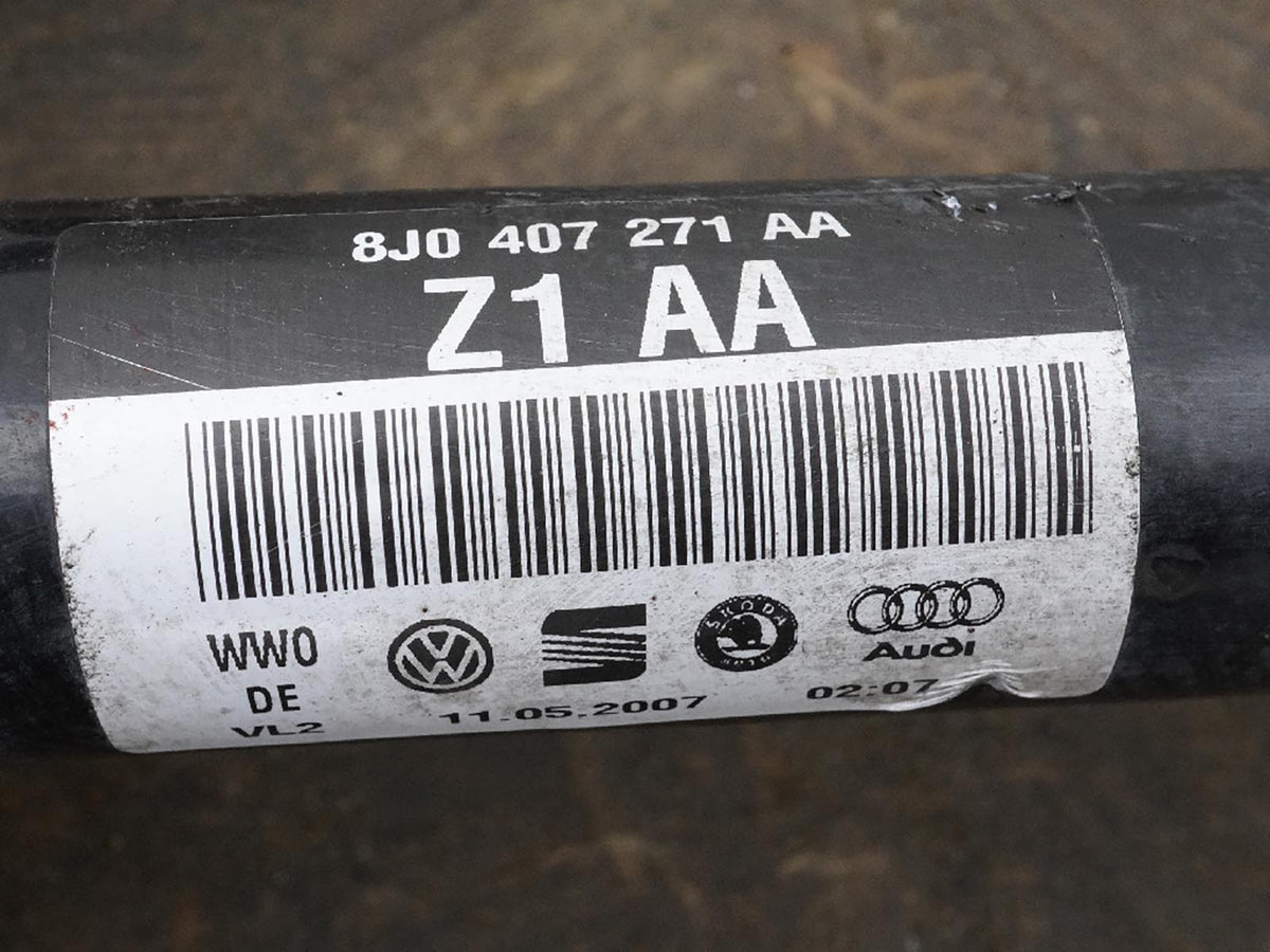 08-10 Audi TT Convertible FWD Spindle Knuckle Axle Shaft Front Left 8J0407253D