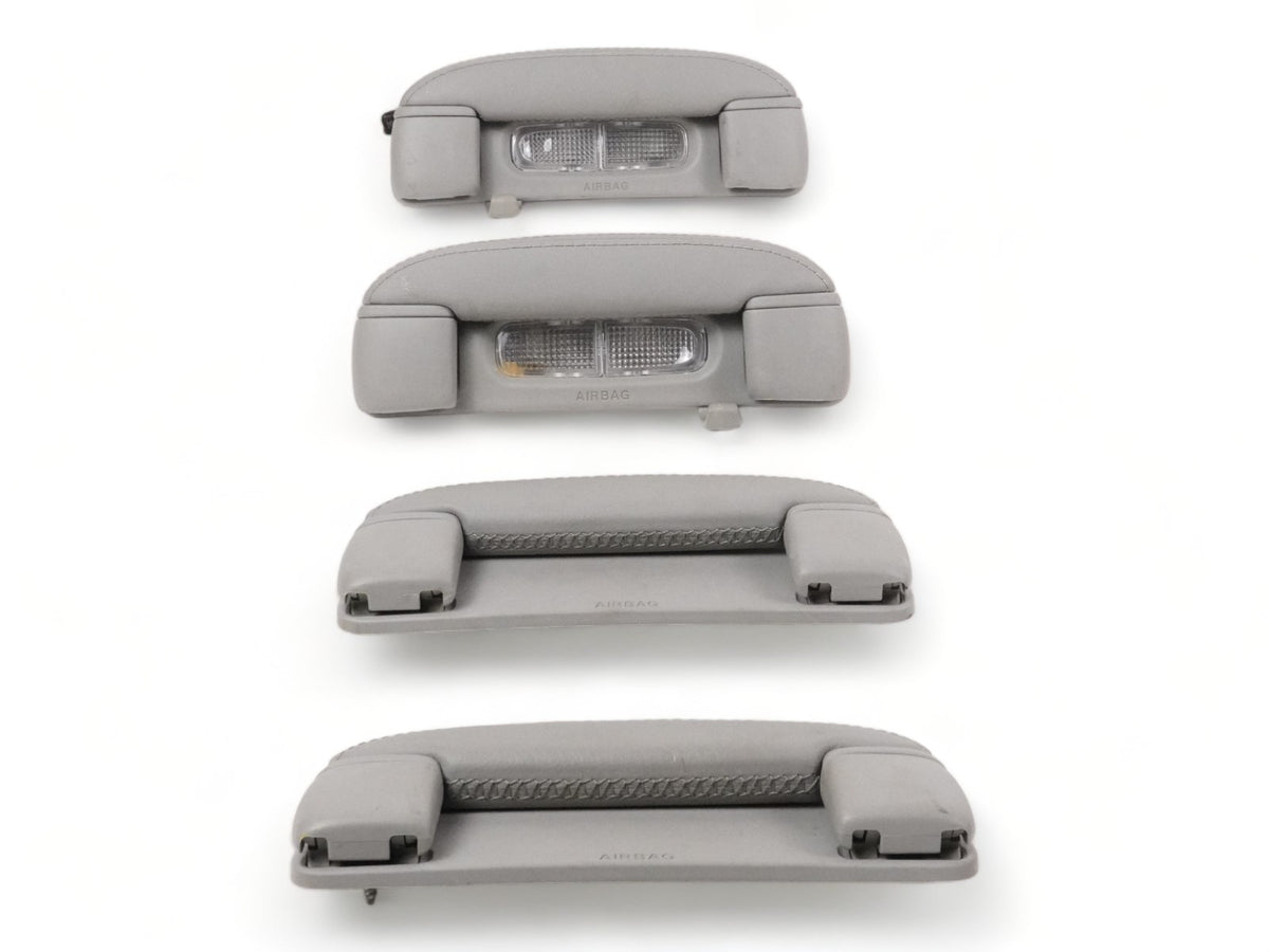 2004 - 2007 Jaguar Xj8 Grab Handle W Light Lamp Overhead Console Front Rear Set
