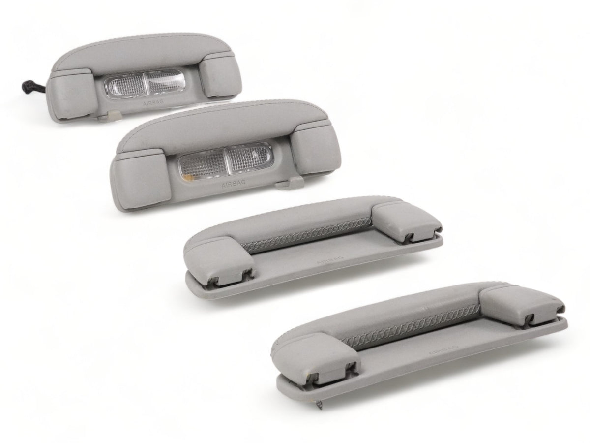 2004 - 2007 Jaguar Xj8 Grab Handle W Light Lamp Overhead Console Front Rear Set
