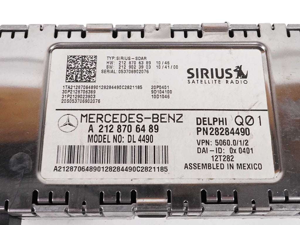  2012 - 2015 Mercedes Benz C Class W204 Sirius Satellite Receiver Control Module, in stock