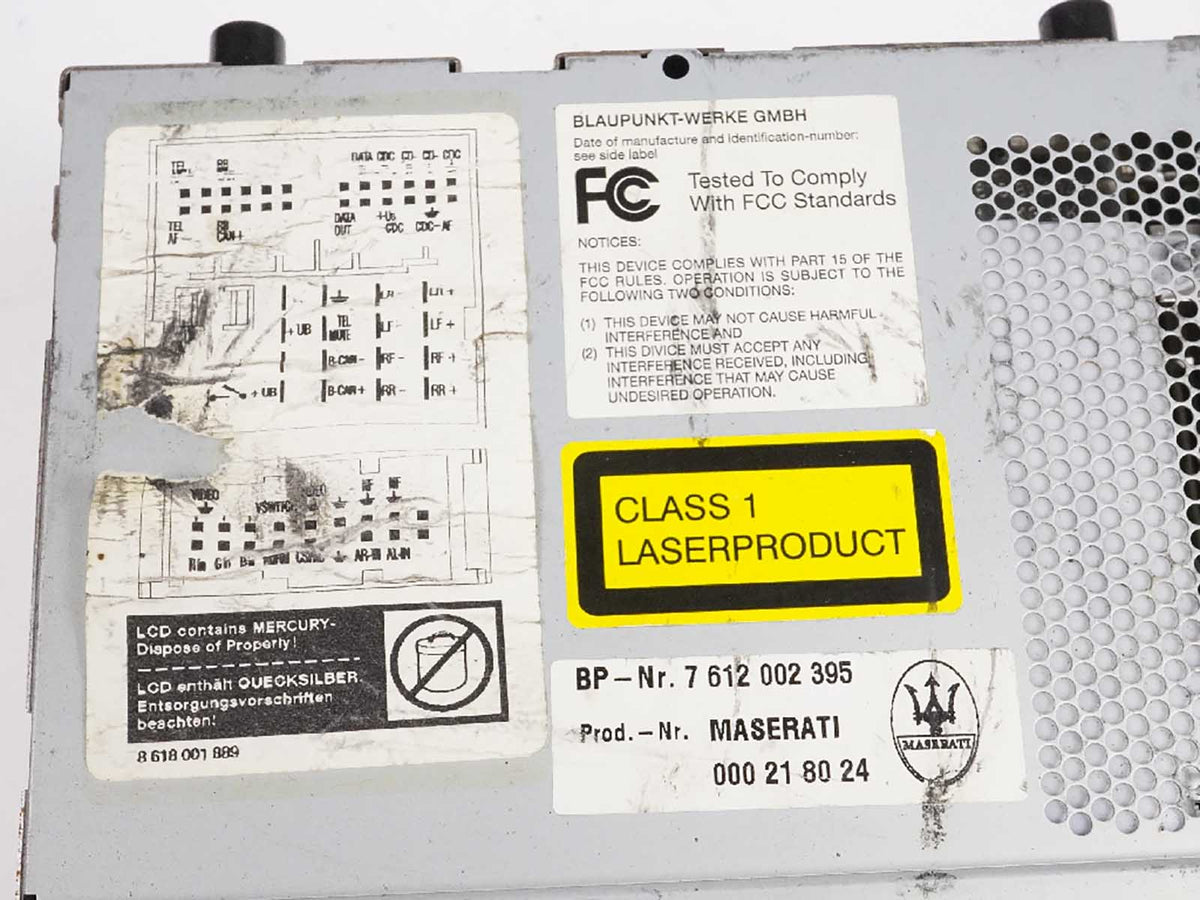 2003 - 2008 Maserati QuaTTroporte M139 Command Head Navi Radio Unit Wo Code OEM
