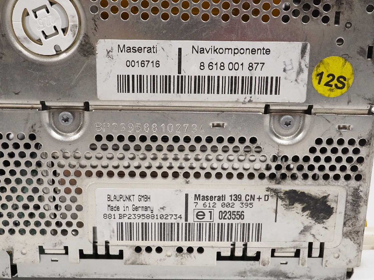 2003 - 2008 Maserati QuaTTroporte M139 Command Head Navi Radio Unit Wo Code OEM