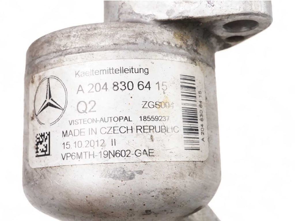 2012 - 2015 Mercedes C Class W204 C350 Hose Tube Pipe Ac Refrigerant Suction OEM, used