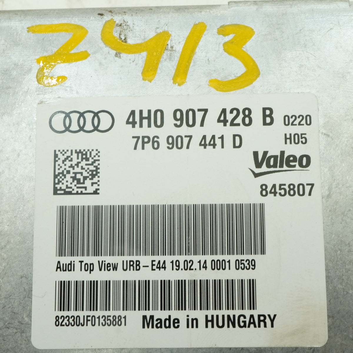 2011-2018 Audi A8 A8l D4 Surround View Camera Control Module Unit 4H0907428B OEM