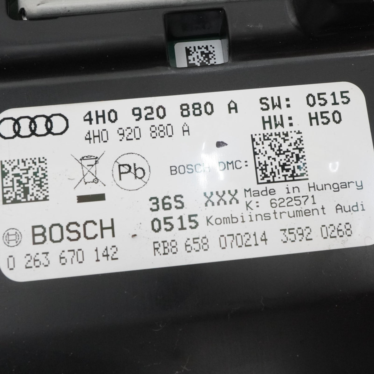 2014 Audi A8 D4 Speedometer Instrument Cluster Gauge 115k 4h0920880A OEM
