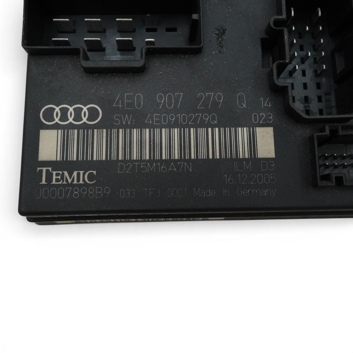 03-10 Audi A8 A8L D3 On Board Power Supply Control Module Unit 4E0907279Q OEM