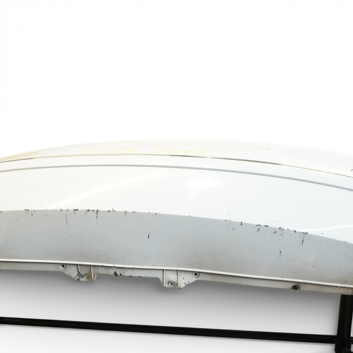 11-14 Audi A8 A8L D4 Rear Bumper Panel w/ Parking Assist 4H0807511 White 2Y OEM