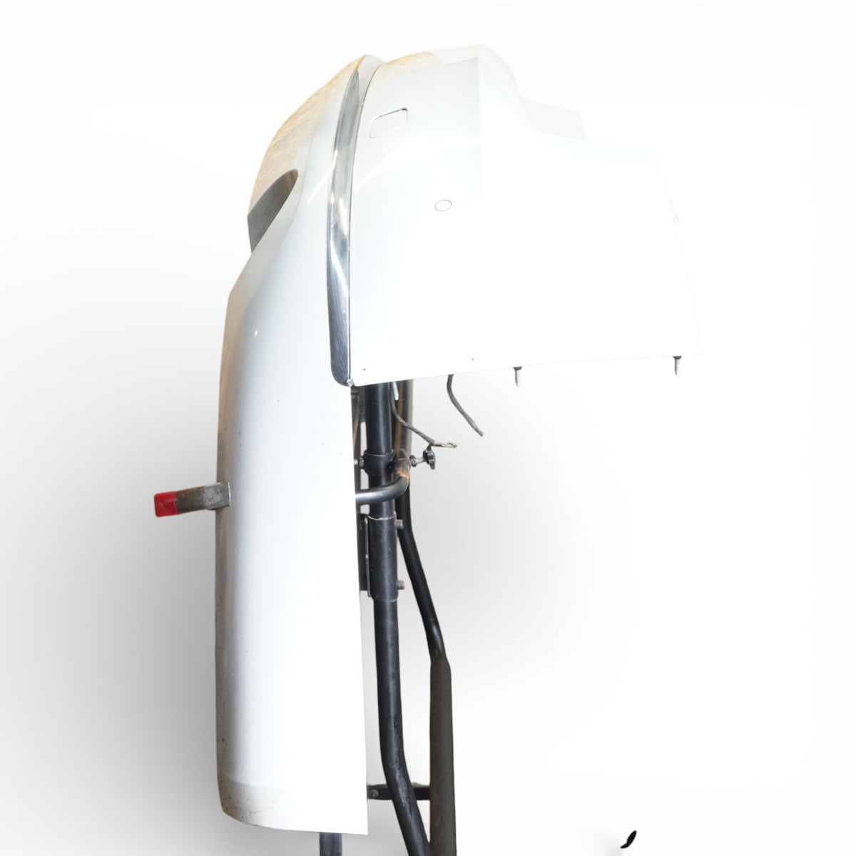 11-14 Audi A8 A8L D4 Rear Bumper Panel w/ Parking Assist 4H0807511 White 2Y OEM