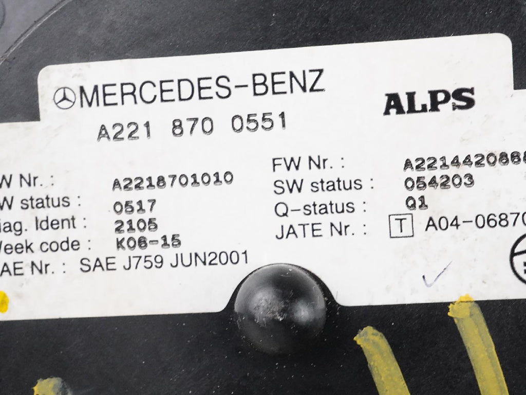  2007 - 2009 Mercedes Benz S Class W221 Display Multifunction Controller Switch, in stock
