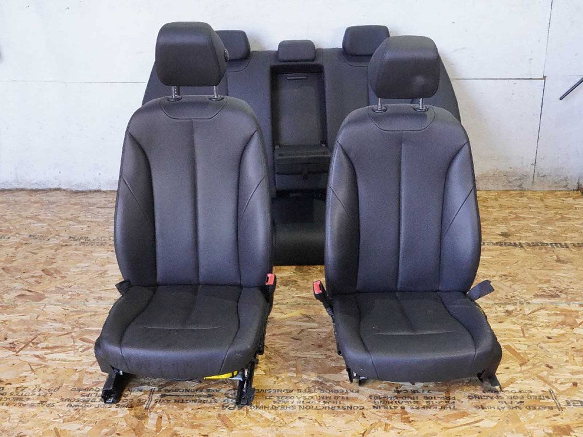 2012 - 2018 Bmw 3 Series F30 Seat Electric Leather Bucket Front Rear Set OEM
