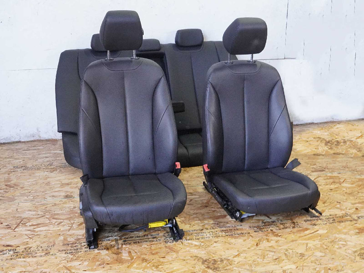 2012 - 2018 Bmw 3 Series F30 Seat Electric Leather Bucket Front Rear Set OEM