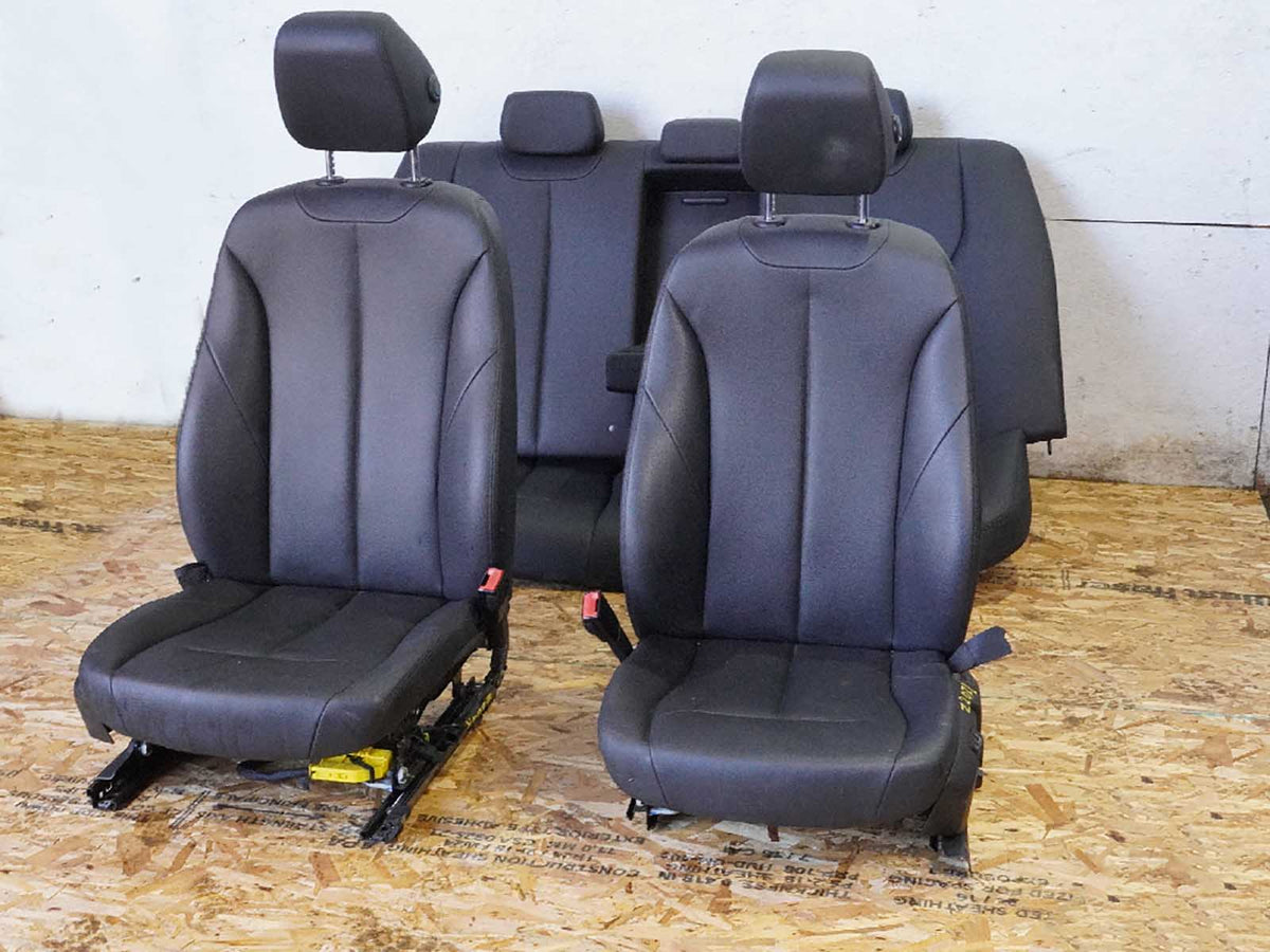 2012 - 2018 Bmw 3 Series F30 Seat Electric Leather Bucket Front Rear Set OEM