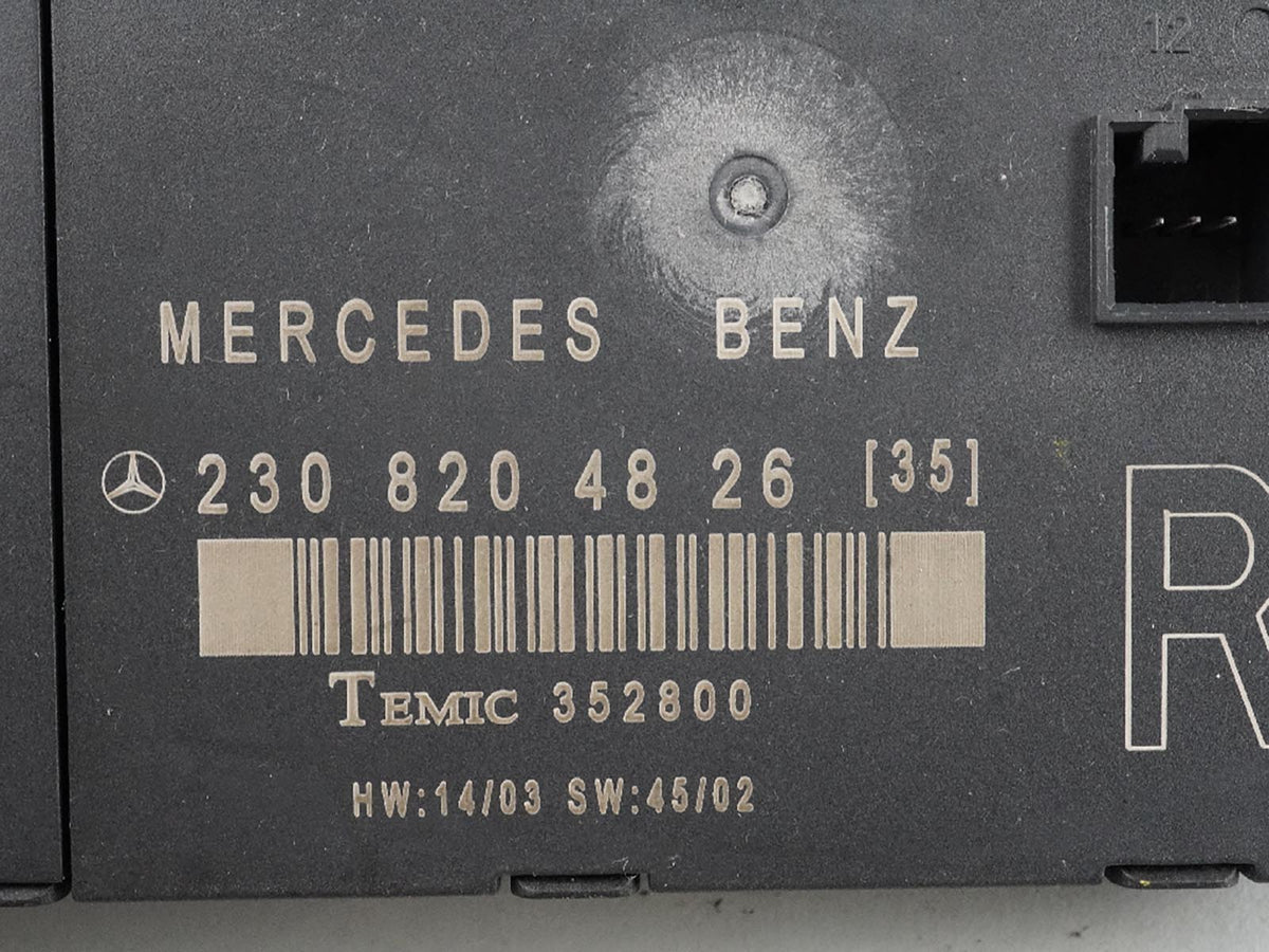 2003 - 2012 Mercedes Benz Sl Class R230 Door Control Module Right Front OEM