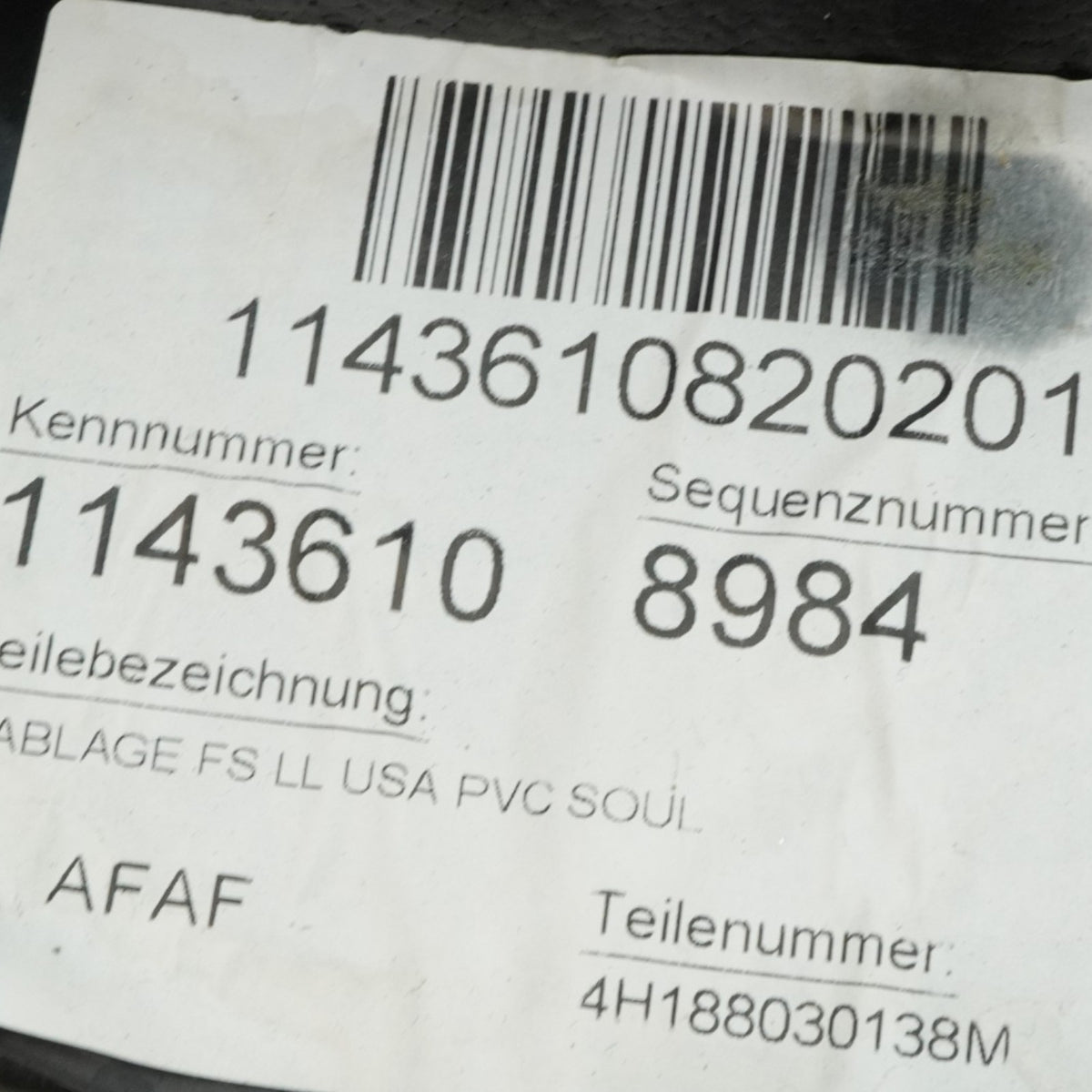 11-18 Audi A8 A8L D4 Dashboard Knee Cover Panel Trim Lower Front Left 4H1880301