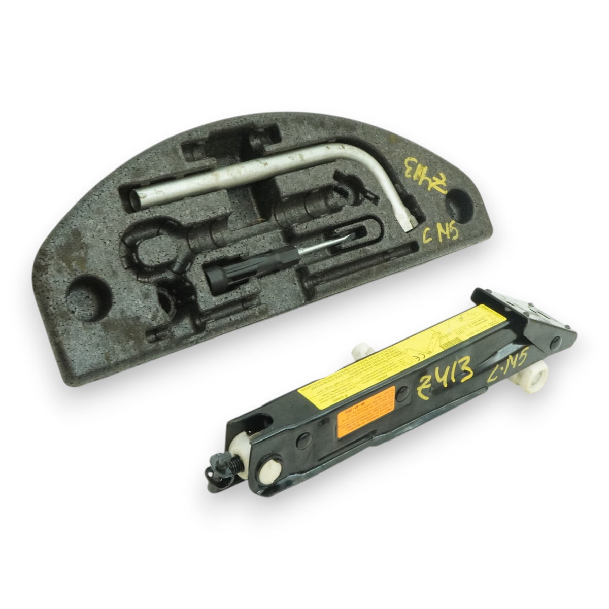 11-18 Audi A8 A8L S8 D4 Jack Lifting Spare Tire Tool Kit w Holder 4H0012110 OEM