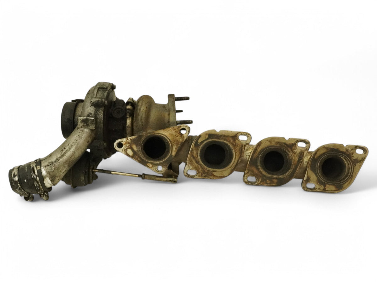 13-14 Mercedes Gl450 Gl550 X166 Turbocharger Turbo Engine Exhaust Manifold Left