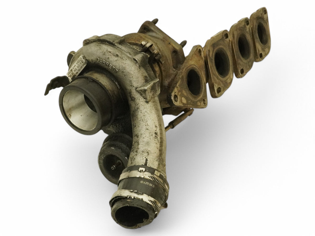 13-14 Mercedes Gl450 Gl550 X166 Turbocharger Turbo Engine Exhaust Manifold Left