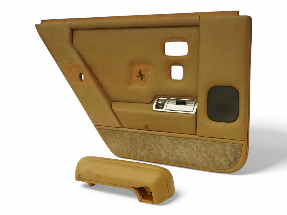 87-89 Bentley Mulsanne Door Panel Cover Inner W Armrest Rear Left Driver OEM