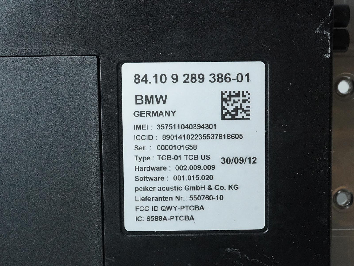 2013 Bmw 5 Series F10 Communication Control Module Unit 8410928938601 OEM