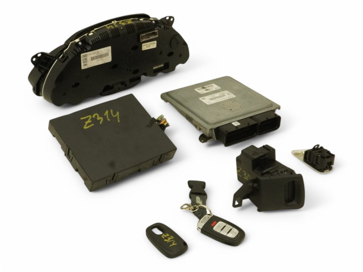 2012 Audi S4 B8 ECU Engine Body BCM Module Speedometer Ignition Switch W Key OEM