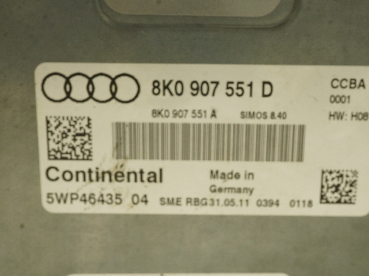 2012 Audi S4 B8 ECU Engine Body BCM Module Speedometer Ignition Switch W Key OEM