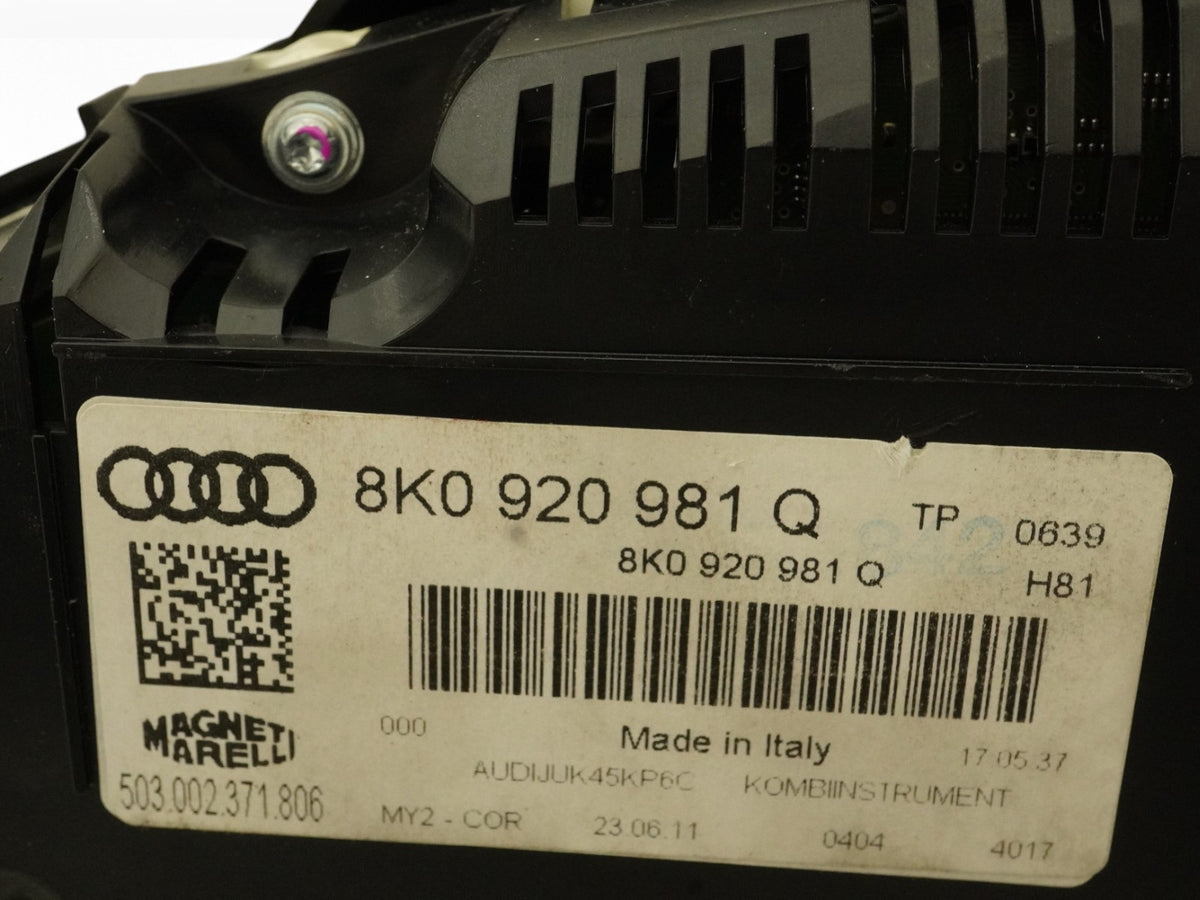 2012 Audi S4 B8 ECU Engine Body BCM Module Speedometer Ignition Switch W Key OEM