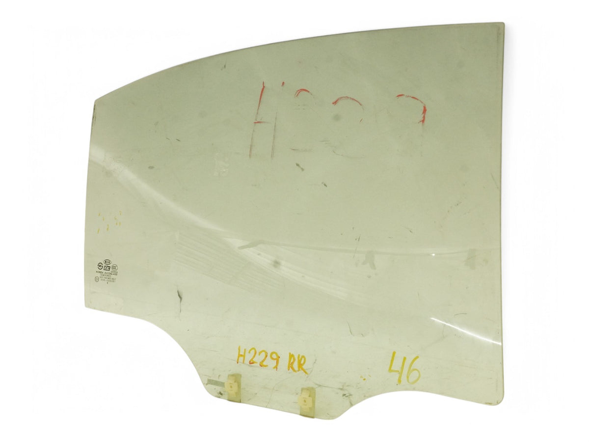 06-11 Kia Rio Sedan Window Glass Door Rear Passenger Right Rh 834211G011 OEM
