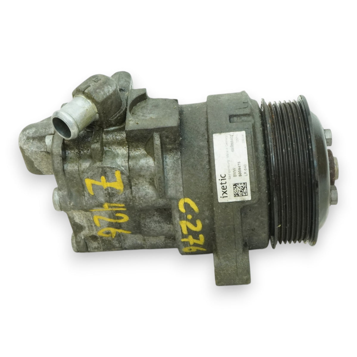 14-16 BMW X5 X5M F15 4.4L Power Steering Pump Motor W Pulley 32416856684 OEM