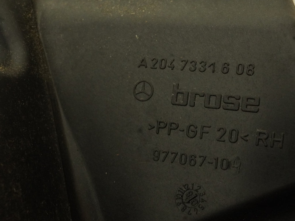  08-14 Mercedes C300 C350 C250 W204 Sedan Door Regulator Motor Module Frame Rr Rh, in stock