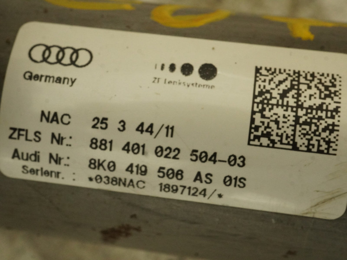 10-12 Audi S4 A4 B8 Steering Column Floor Shift Servotronic 8K0419506As OEM