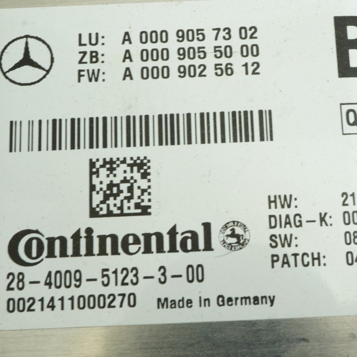 12-14 Mercedes CLS550 CLS63 C218 Lane Assist Camera Module Front A0009057302 OEM