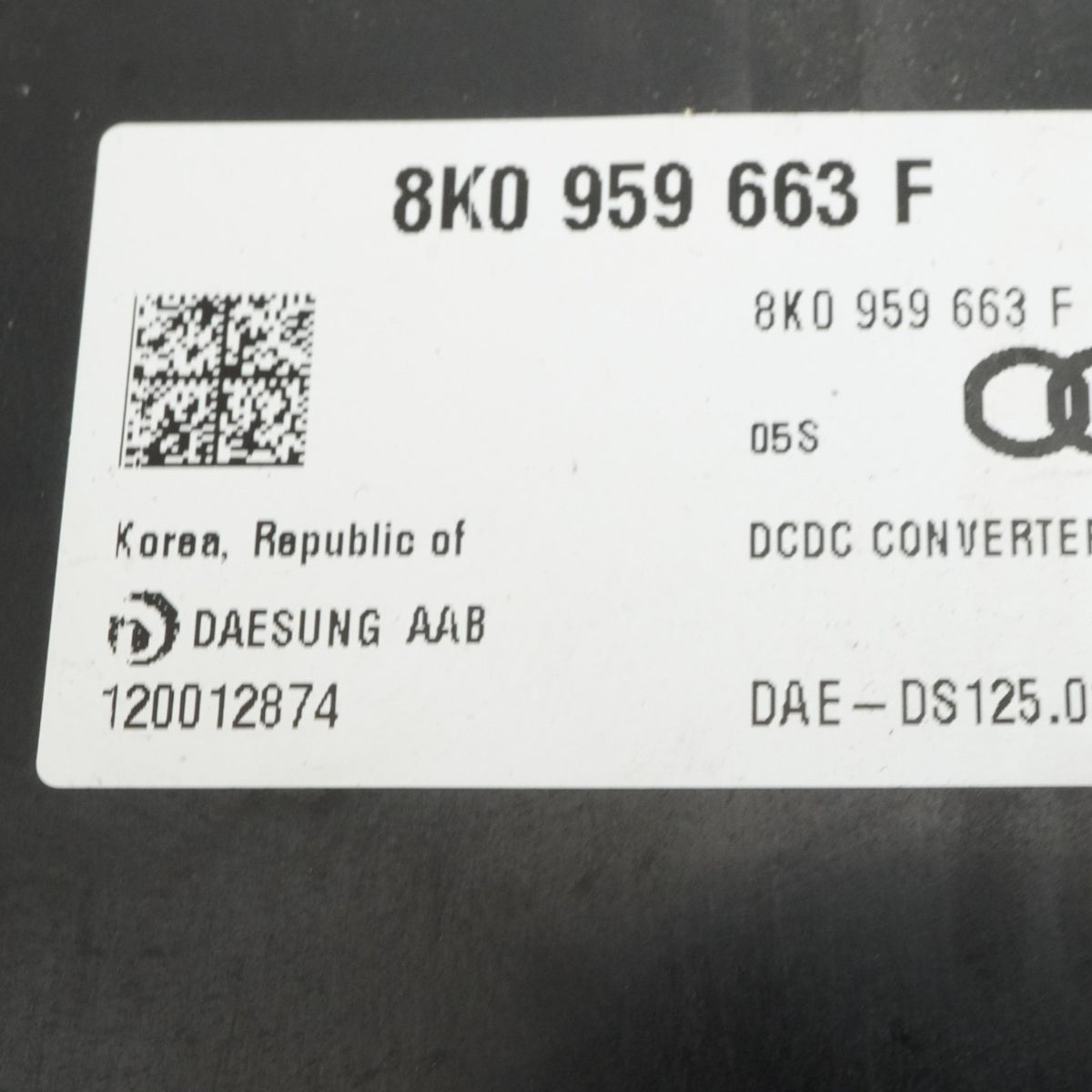 12-18 Audi S7 RS7 A7 4G Voltage Stabilizer Battery Control Module 8K0959663F OEM