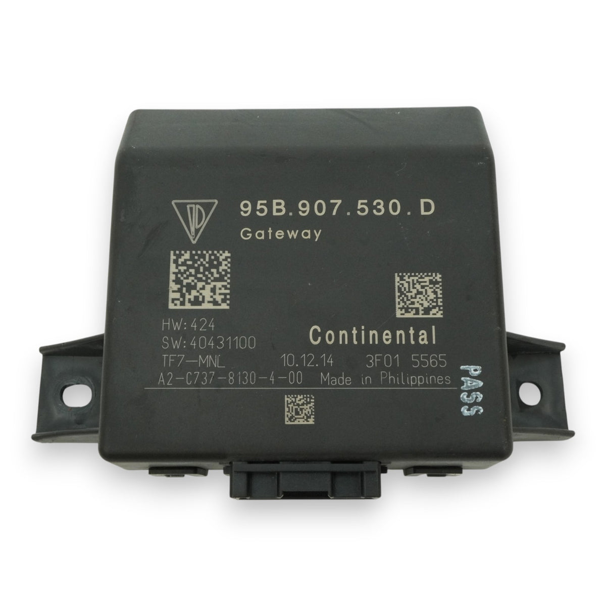 15-18 Porsche Macan 95B Central Gateway Control Module Unit 95B907530D OEM