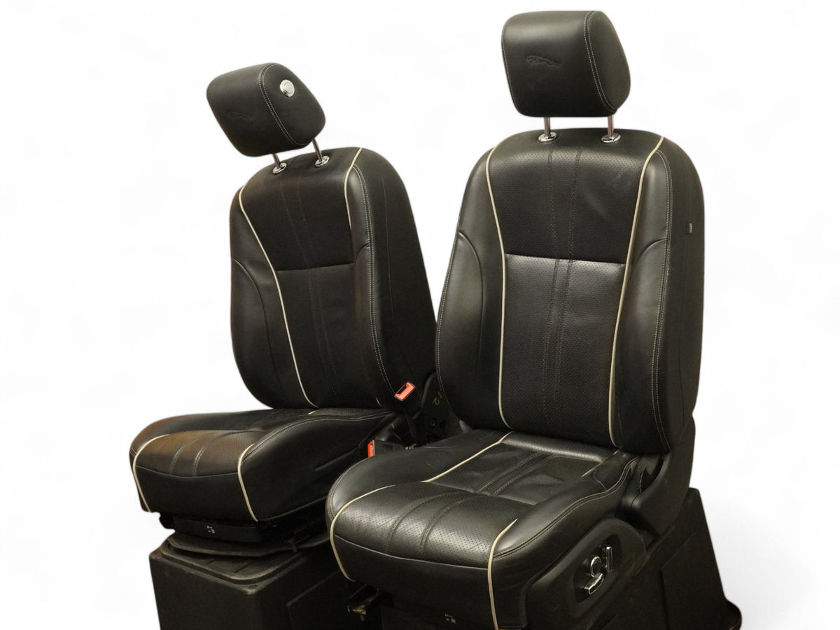 16-19 Jaguar XJ XJL X351 Seats Leather Power Front Rear Set GJ3214D600AD OEM