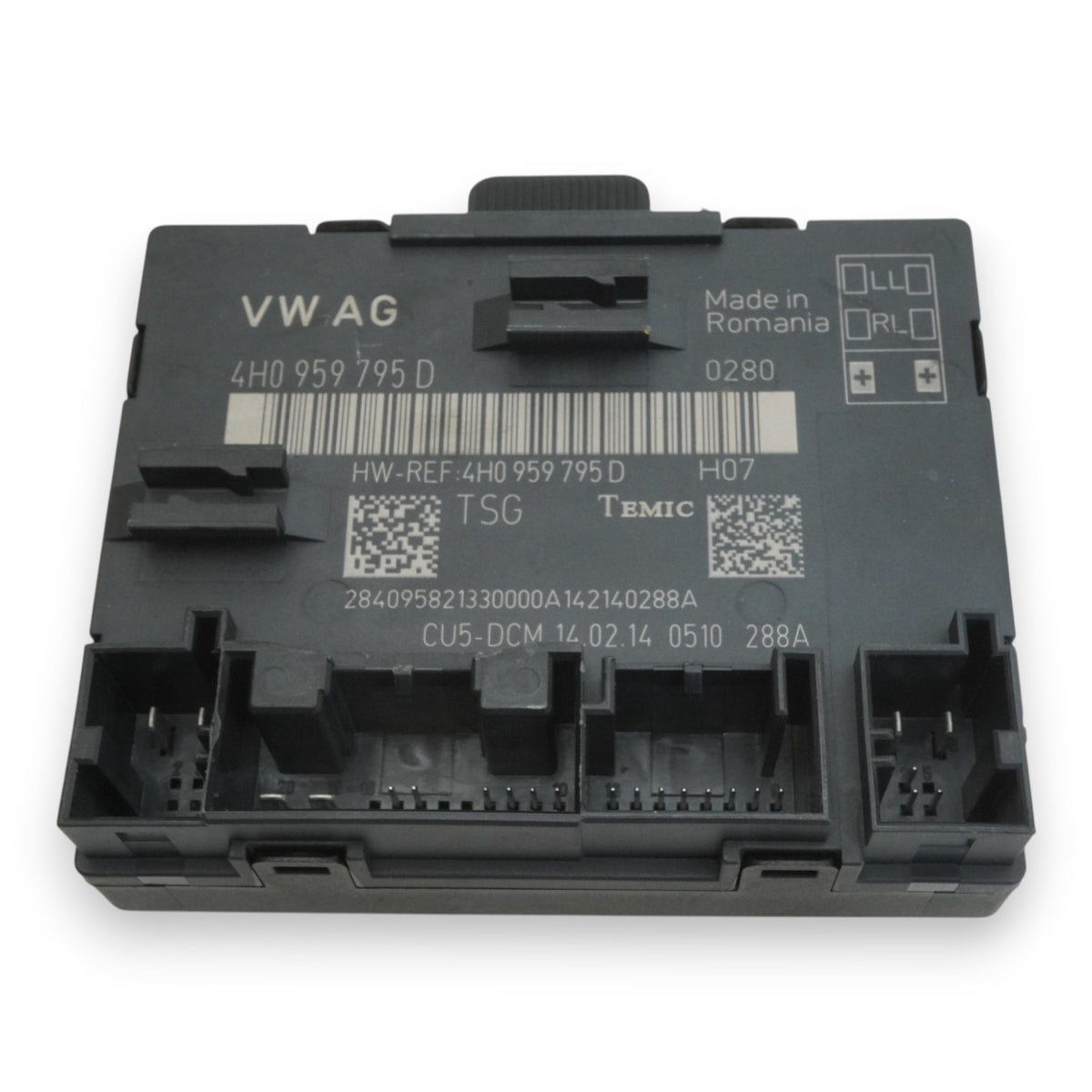 11-18 Audi A8 A8L D4 Door Computer Control Module Rear Left LH 4H0959795D OEM