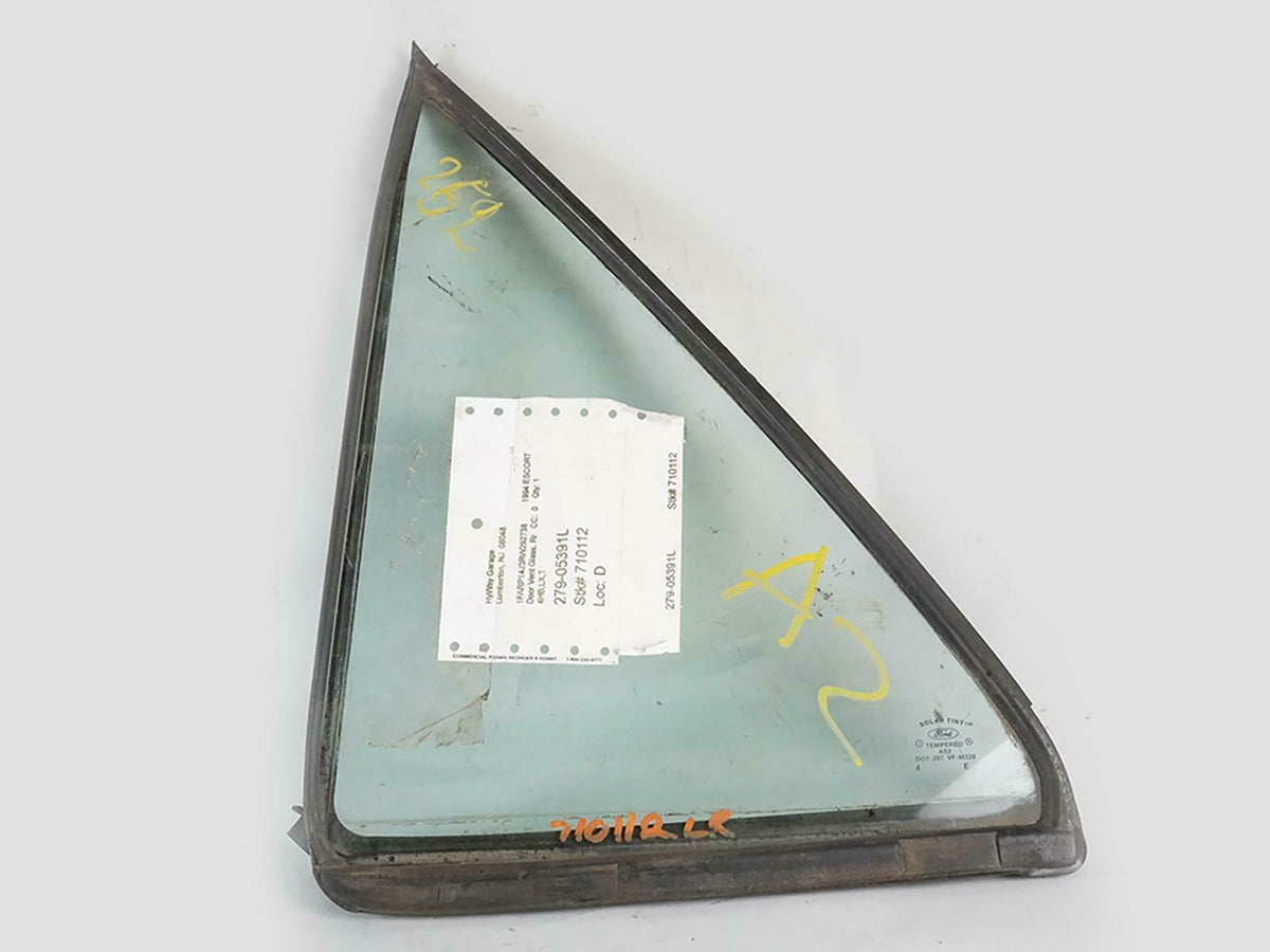 1994 - 1996 Ford Escort Hatchback 4Dr Window Glass Vent Door Rear Lh Left OEM