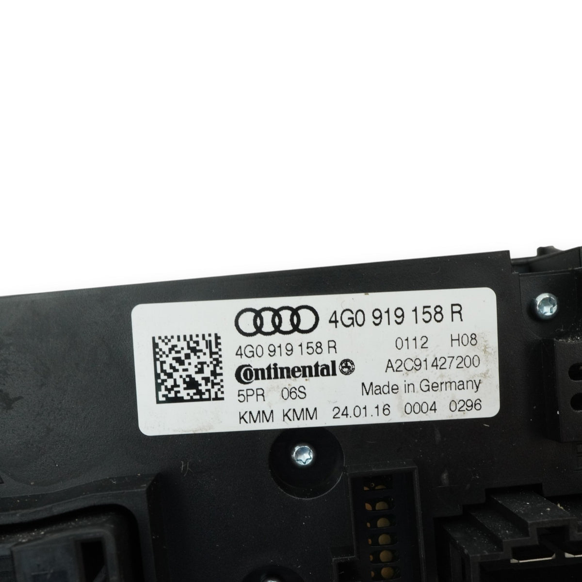 2016-2017 Audi S6 A6 C7 Heater Climate Control Seat Switch Panel 4G0919158R OEM