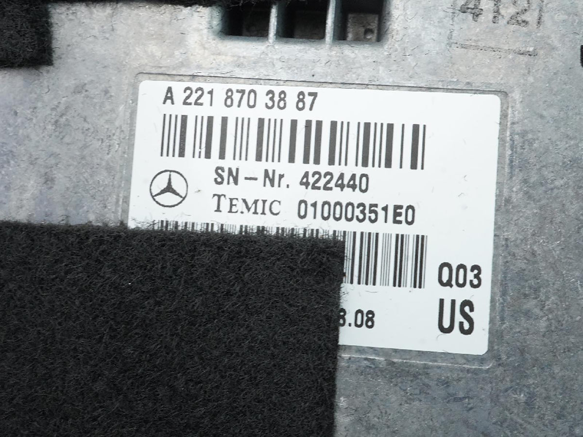 07-13 Mercedes S350 W221 Voice Communication Language Module Control A2218703887