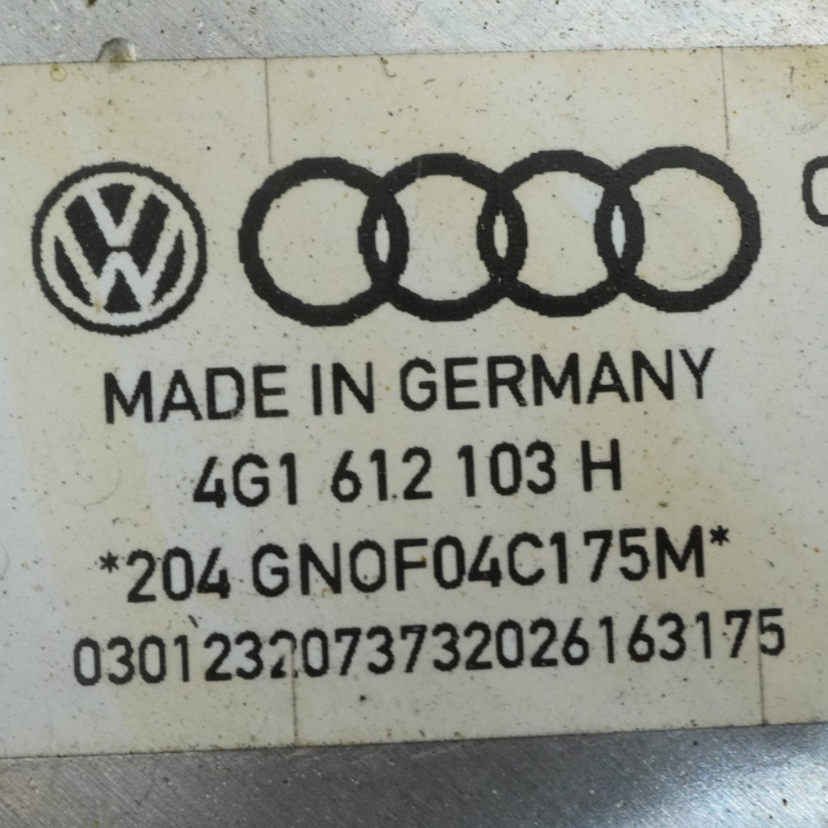 16-17 Audi S6 C7 Power Brake Vacuum Booster Master Cylinder Tank 4G1612103H OEM