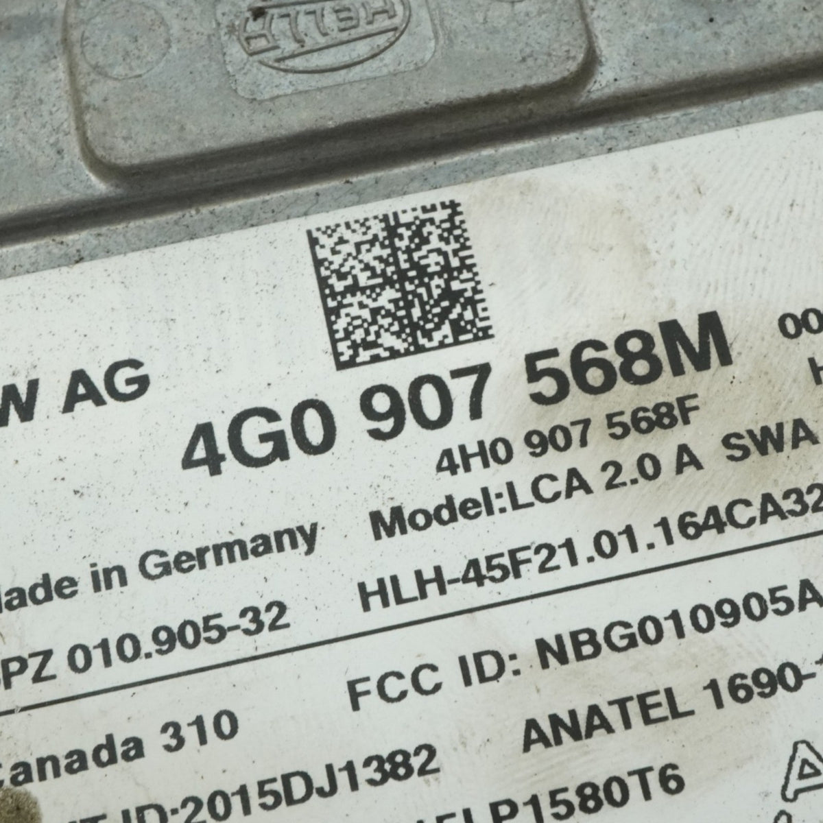 16-18 Audi S6 A6 C7 Blind Spot Alert Lane Departure Module Slave LH 4G0907568M