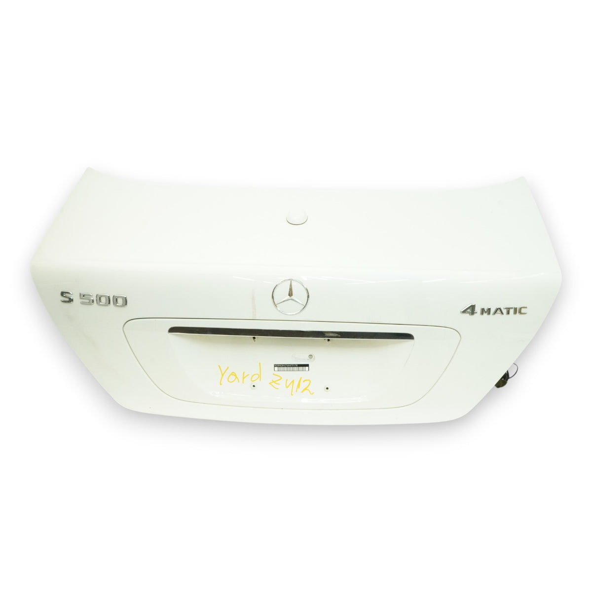 03-06 Mercedes S500 W220 Trunk Tailgate Panel Rear 220750067528 White 960U OEM