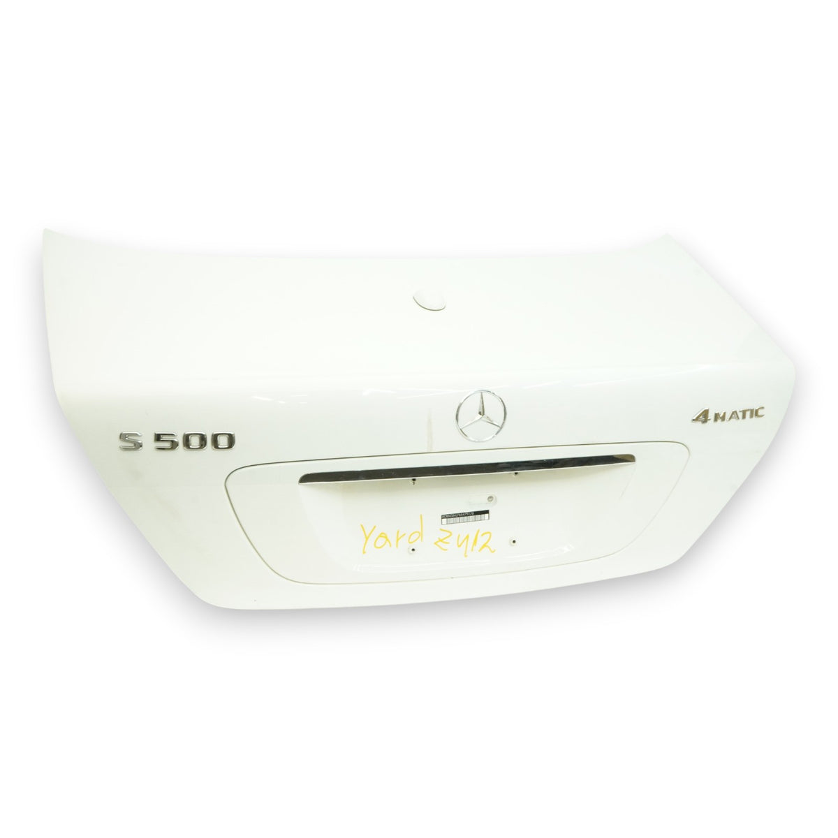 03-06 Mercedes S500 W220 Trunk Tailgate Panel Rear 220750067528 White 960U OEM