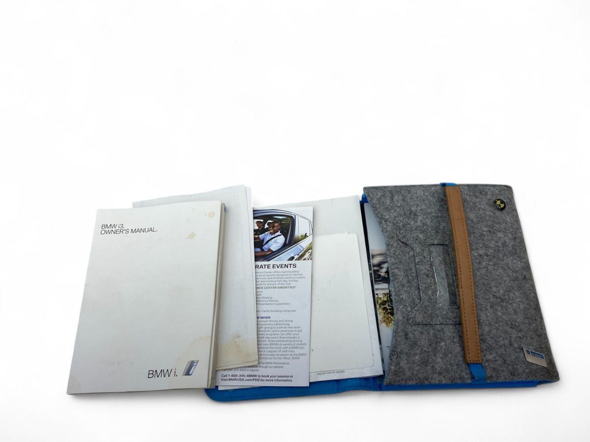 2014 BMW I3 I01 Owners Drivers Operator Handbook Information W Holder Case OEM