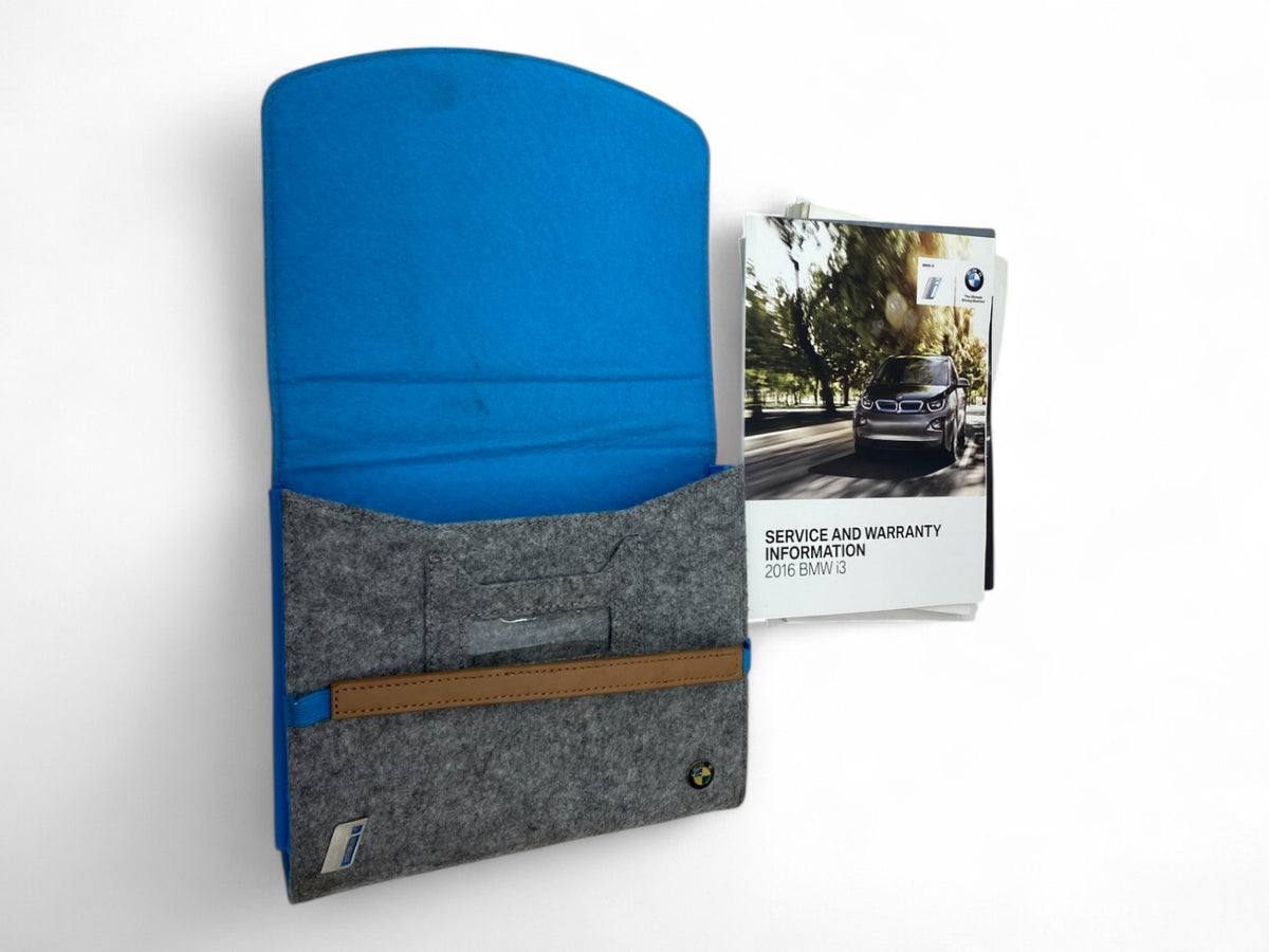 2014 BMW I3 I01 Owners Drivers Operator Handbook Information W Holder Case OEM