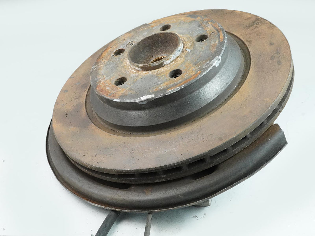 2003 - 2012 Mercedes Sl Class R230 Brake Rotor Disc W Knuckle Rear Driver Left