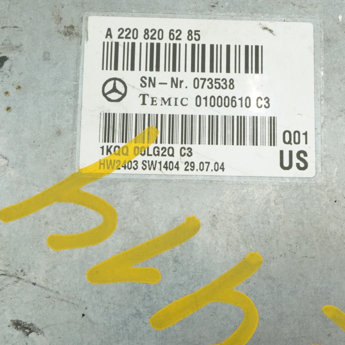 05-06 Mercedes Cl500 C215 Communication Voice Control Module A2208206285 OEM
