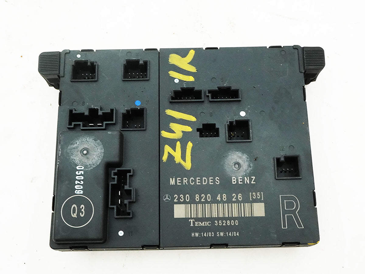 03-06 Mercedes SL500 SL550 SL55 R230 Door Control Module Right A2308204826 OEM