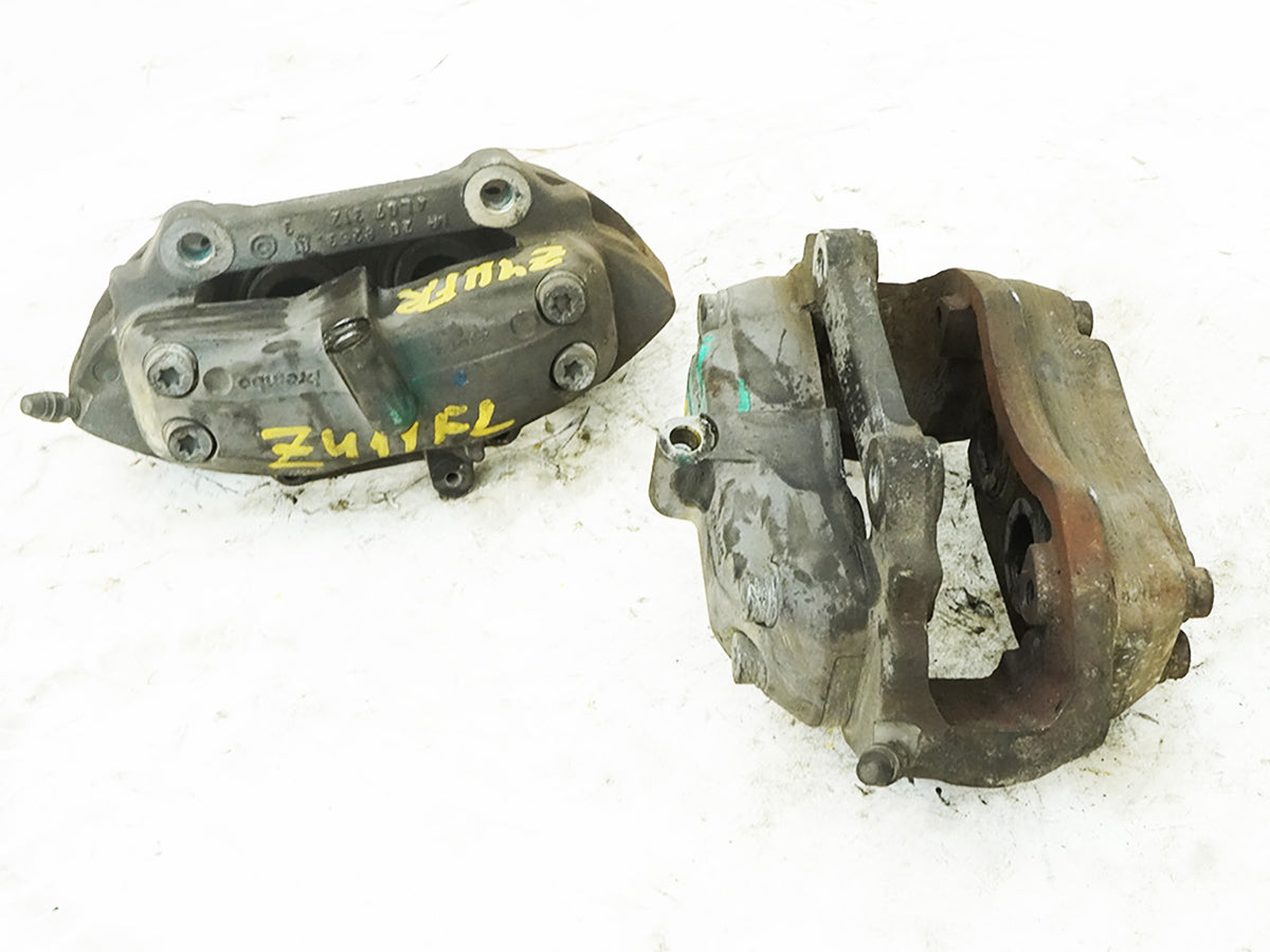 04-06 Mercedes SL500 R230 Brake Caliper Front Left Right Set OF 2 2420228380 OEM
