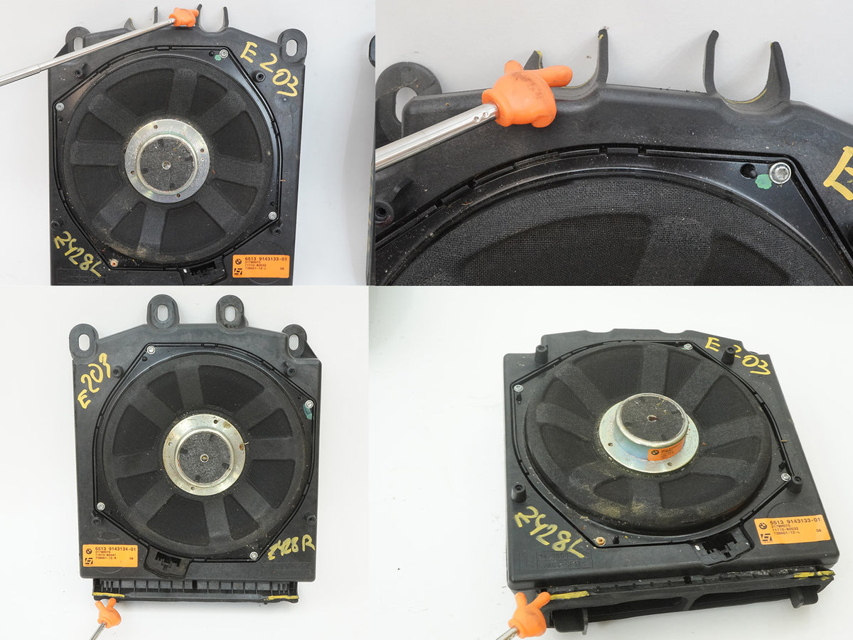 04-10 BMW 645i 650i E63 E64 Subwoofer Speaker Front Rear LH RH SET 6513914313301